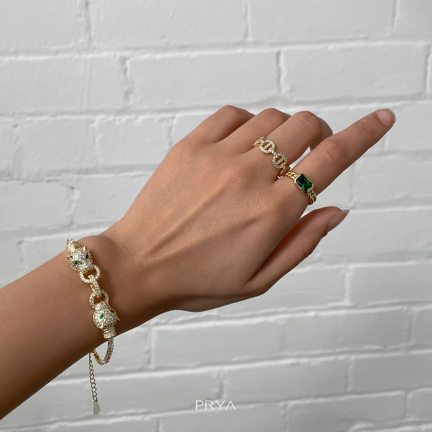Lara Link CZ Ring - Image 2 - ISMI JEWELS