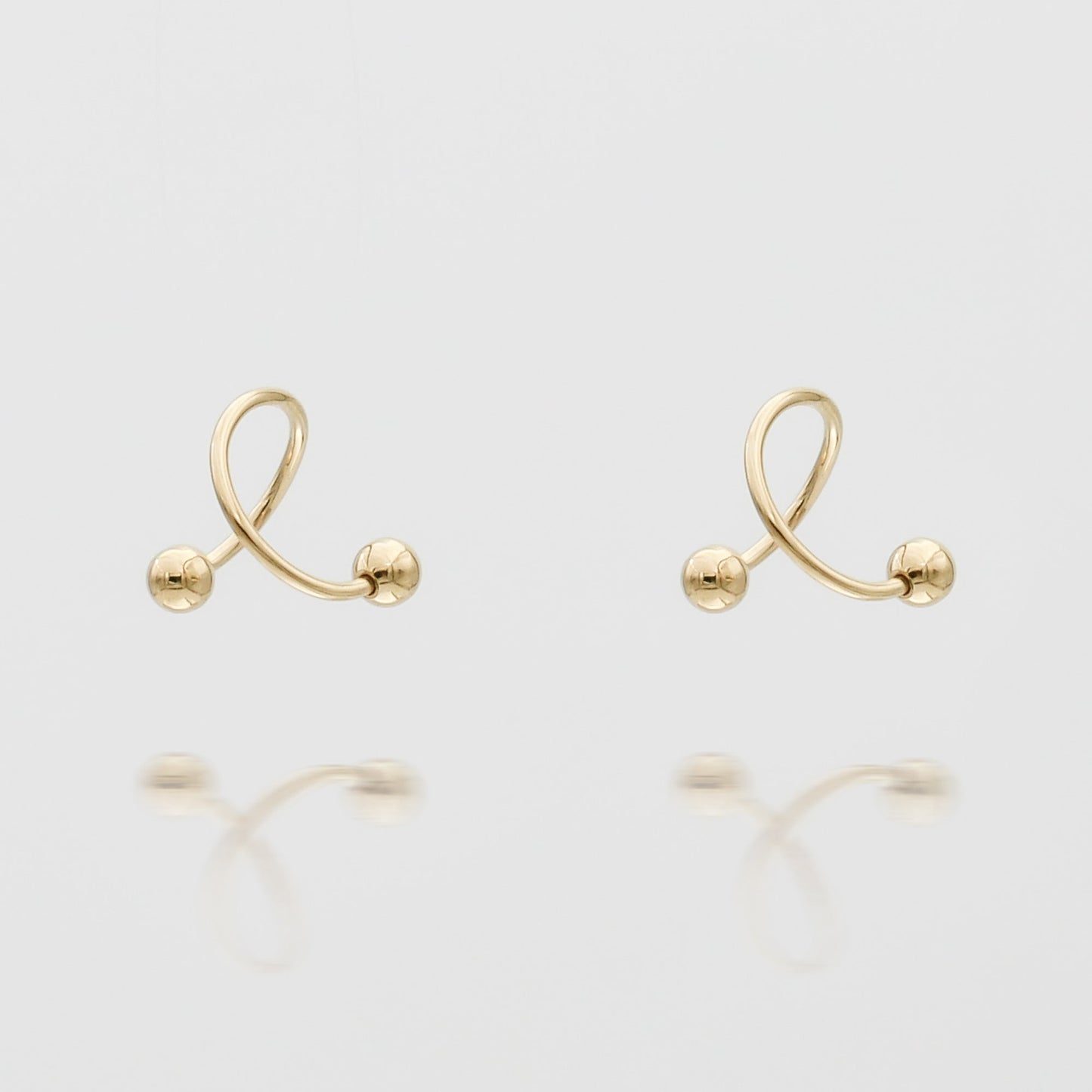 Ayla Spiral Earrings - Image 1 - ISMI JEWELS