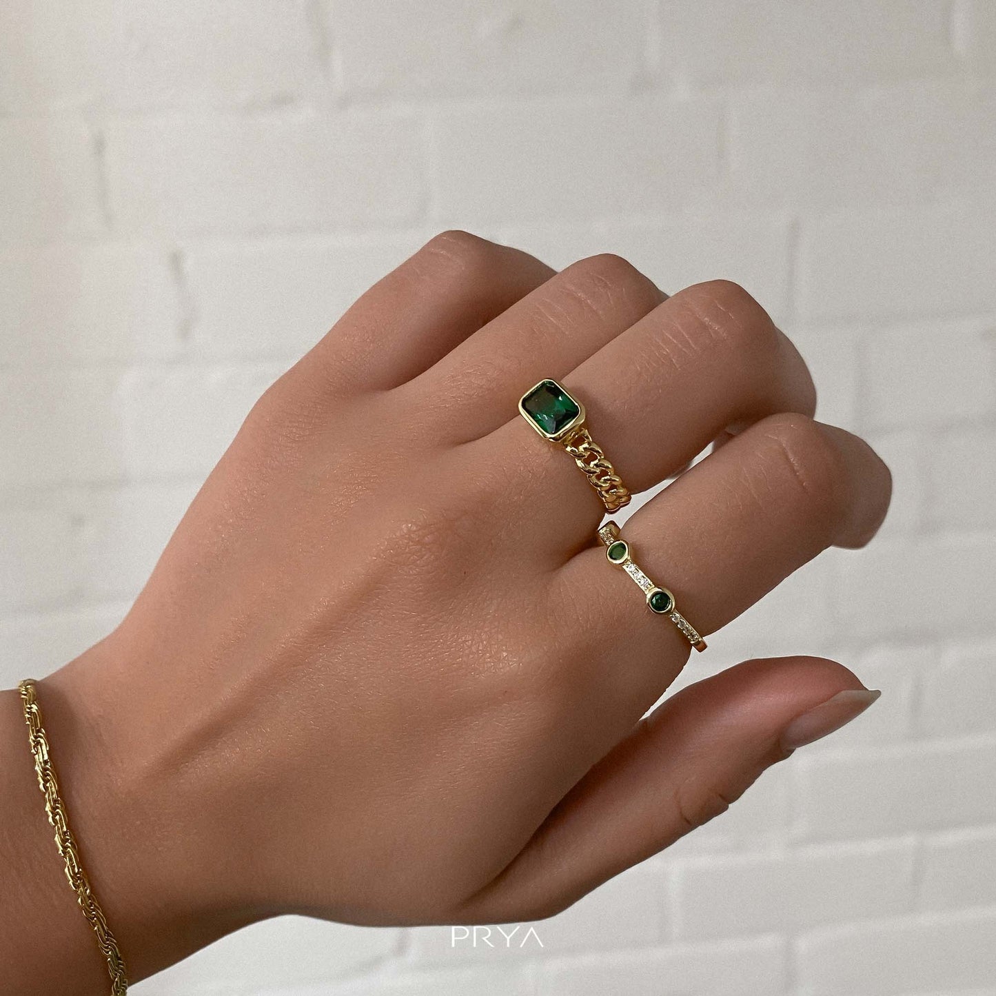 Ellis Emerald Stone Ring - Image 3 - ISMI JEWELS