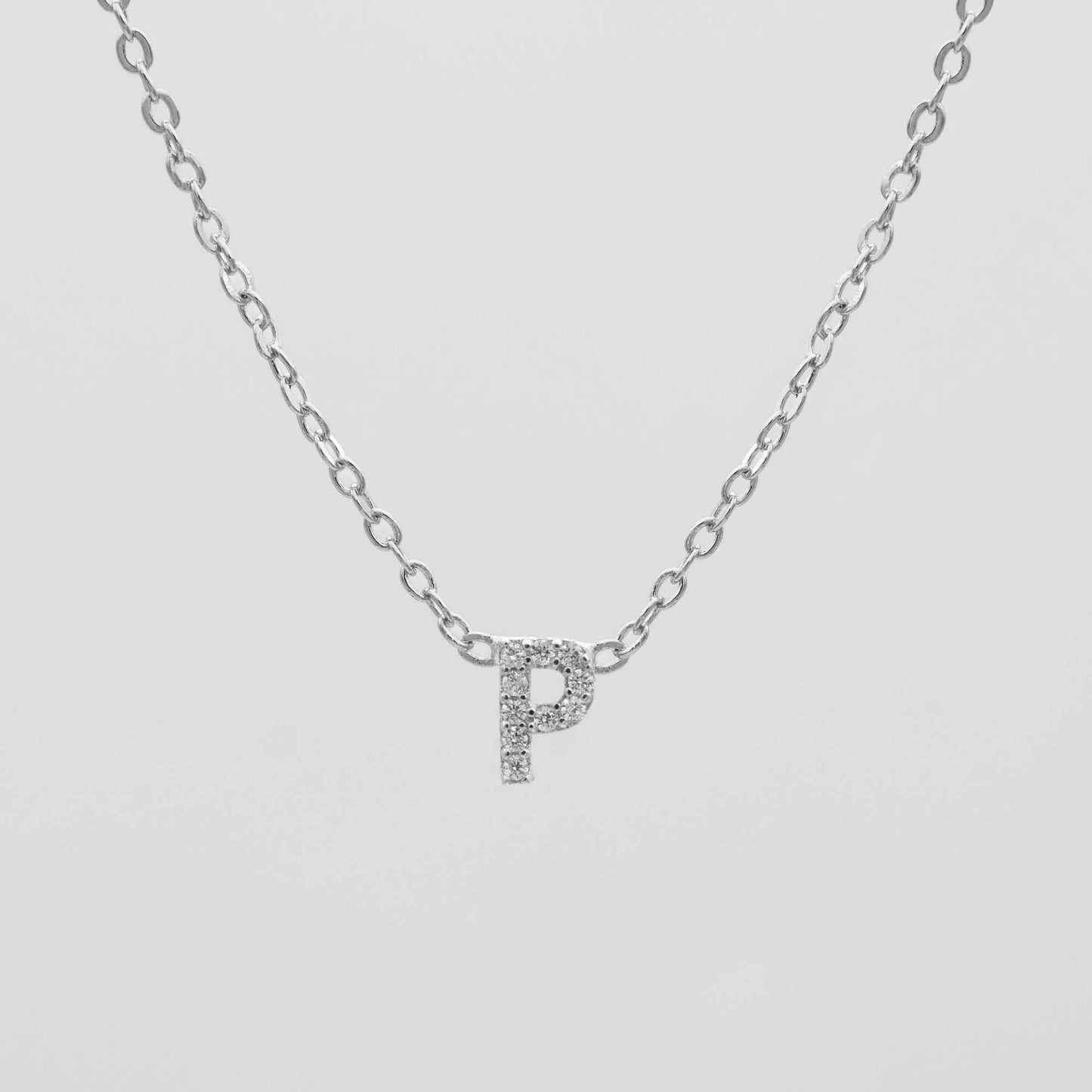 Maia Pave Initial Necklace - Image 54 - ISMI JEWELS