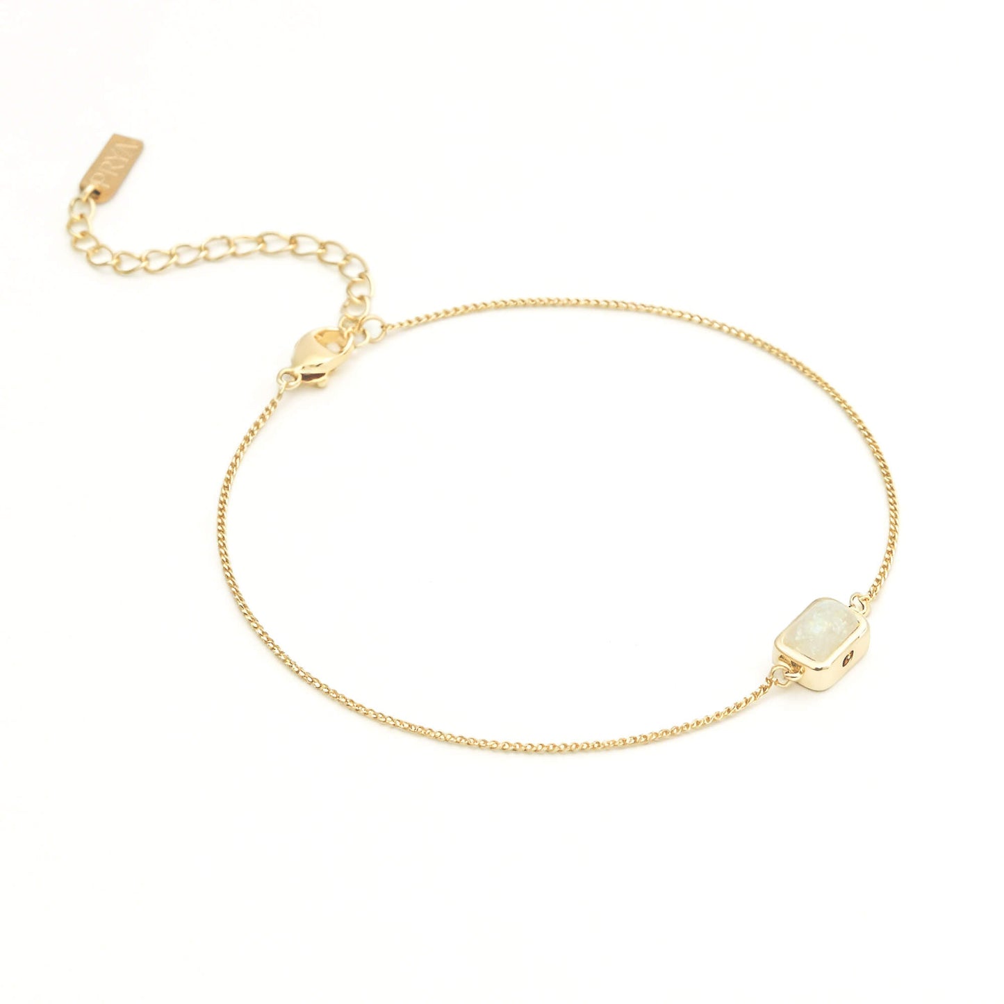 Emerald Cut Birthstone Bracelet