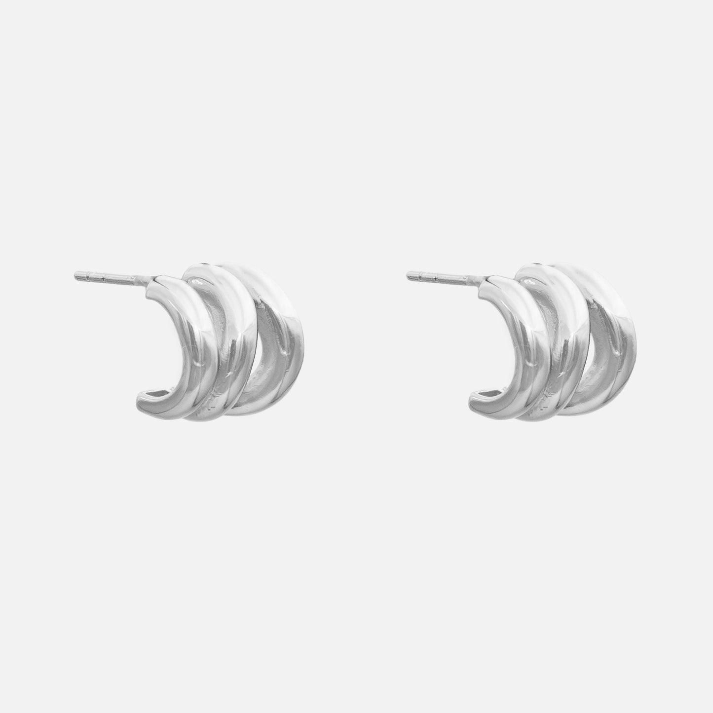 Romy Triple Hoop Earrings - Image 6 - ISMI JEWELS