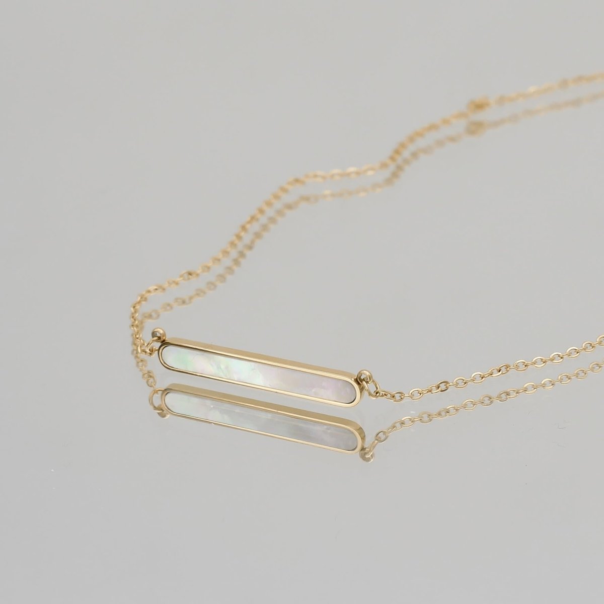 Amaya Opal Bar Necklace - ISMI JEWELS