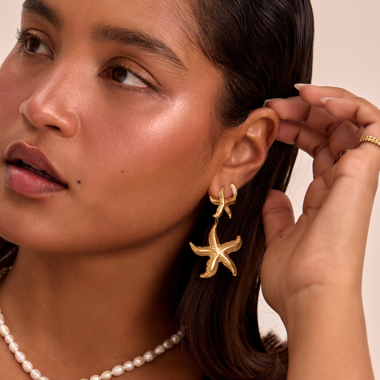 Mira Starfish Drop Earrings