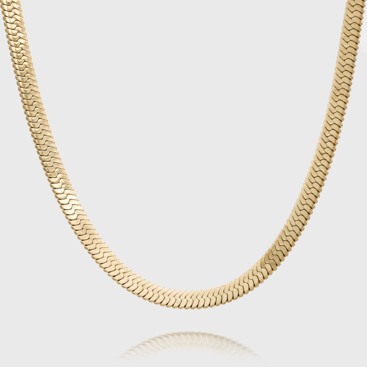 Chunky Herringbone Snake Necklace - ISMI JEWELS