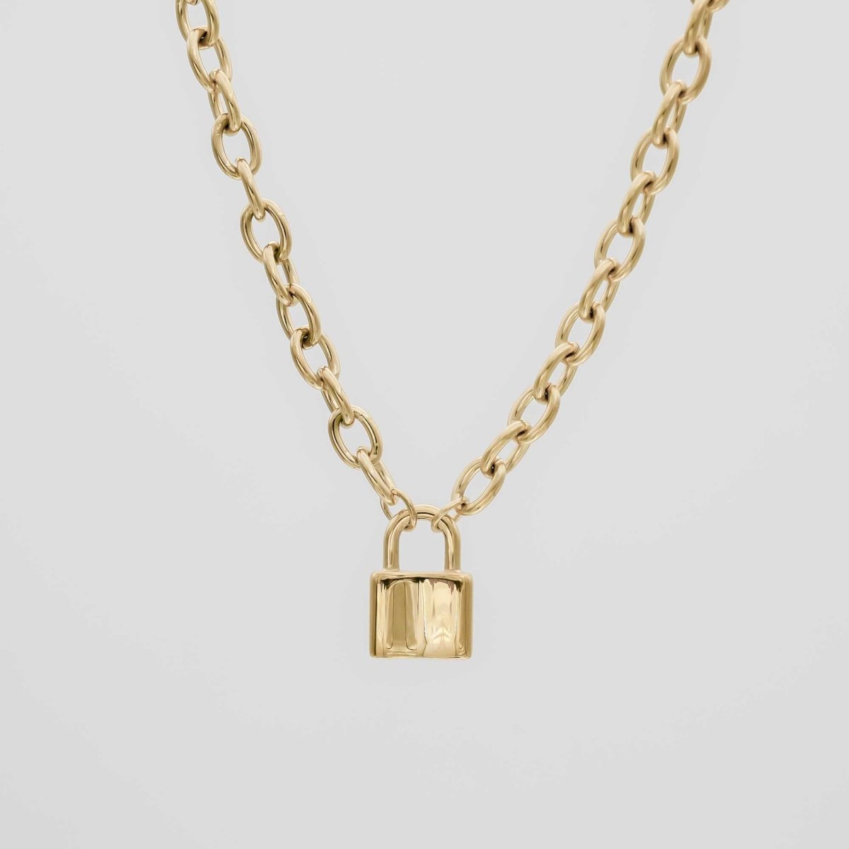 Chunky Lock Necklace - ISMI JEWELS