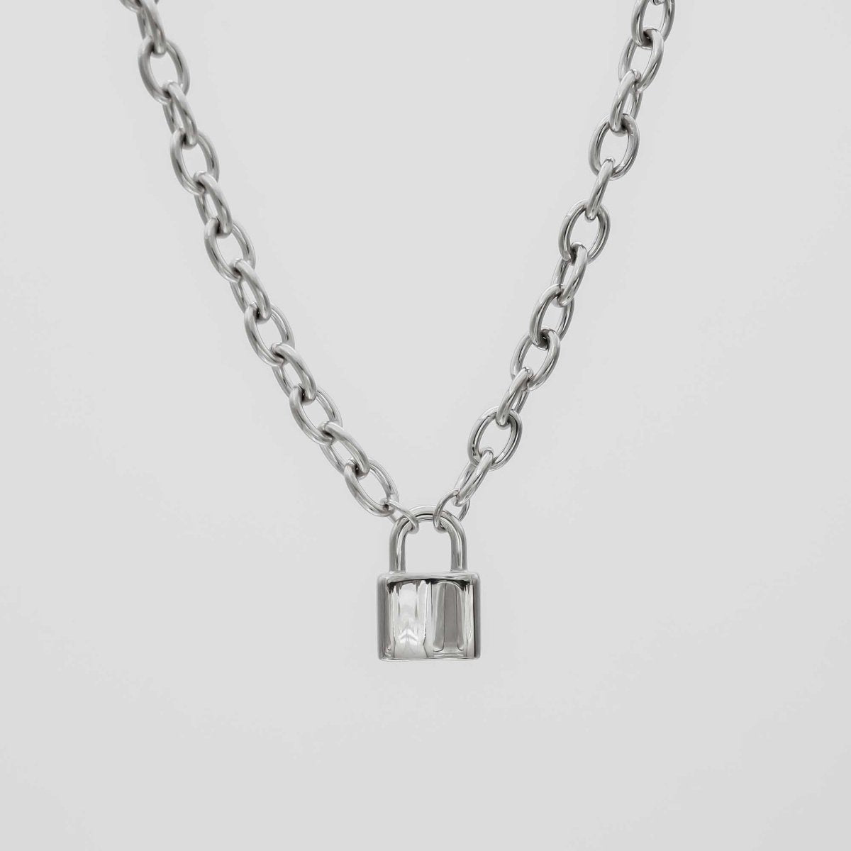 Chunky Lock Necklace - ISMI JEWELS