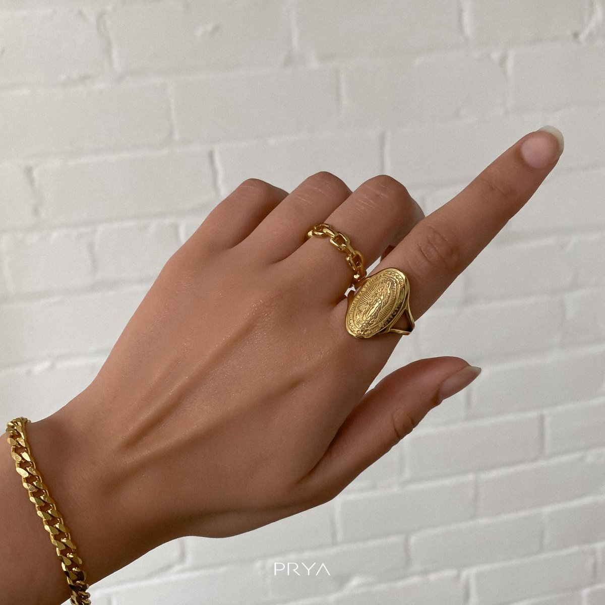 Cleo Chain Ring - ISMI JEWELS