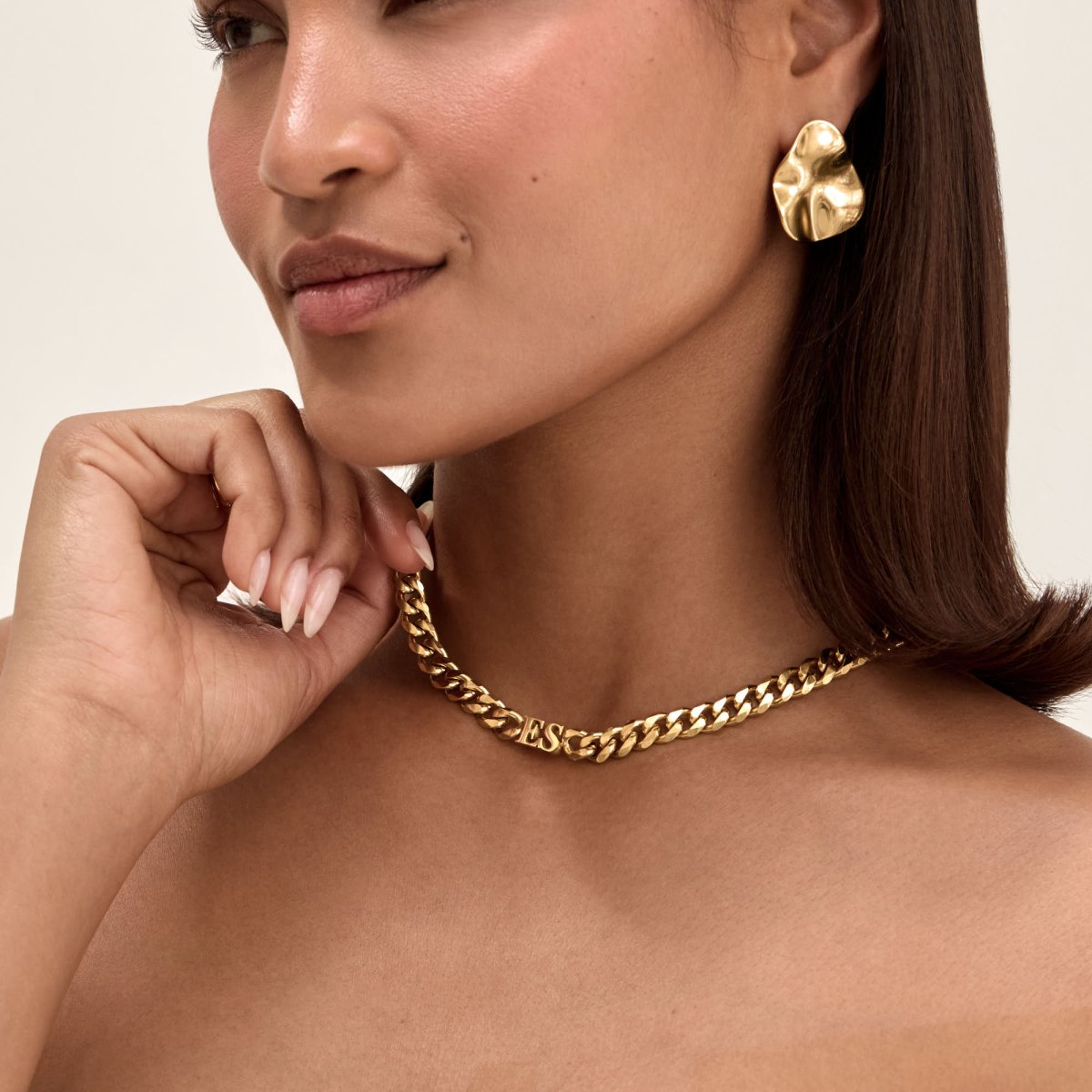 Initial Choker Necklace - ISMI JEWELS