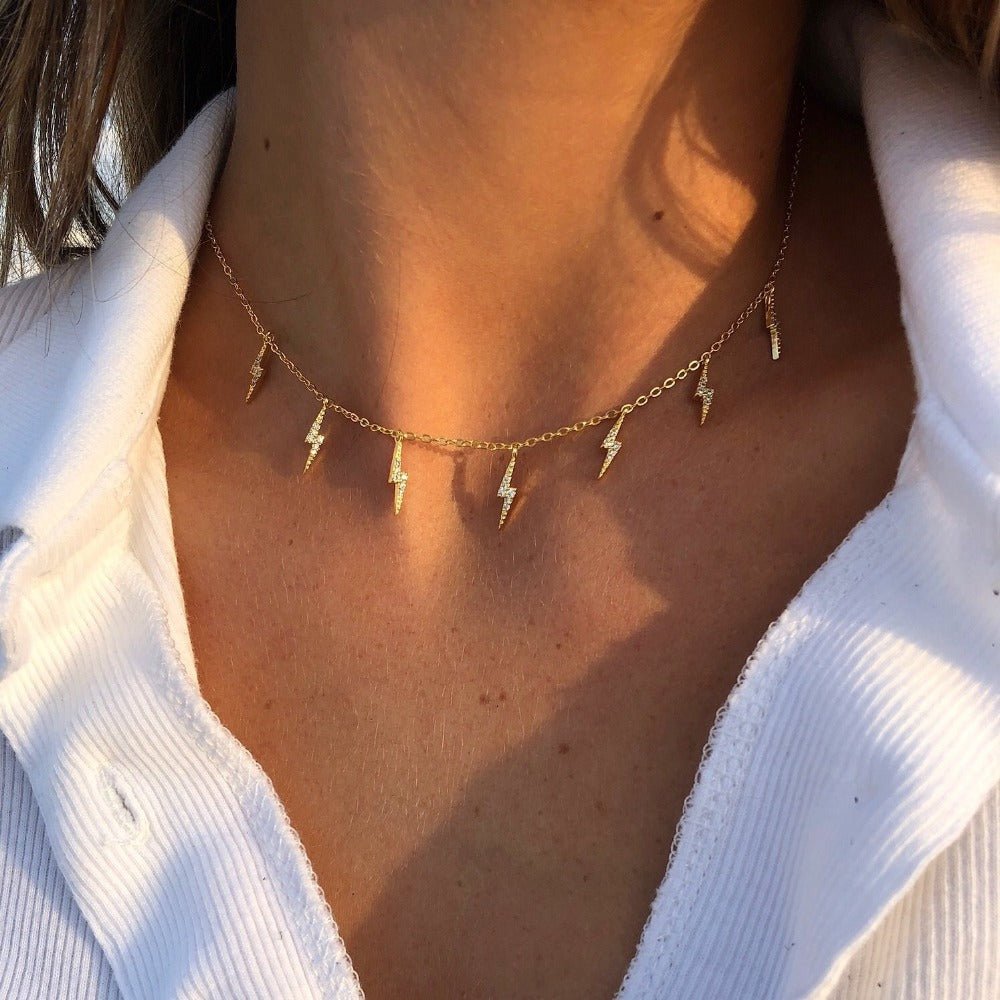 Lightning Bolt Choker - ISMI JEWELS