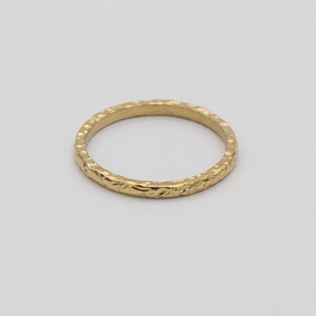 Luiza Hammered Band Ring - ISMI JEWELS