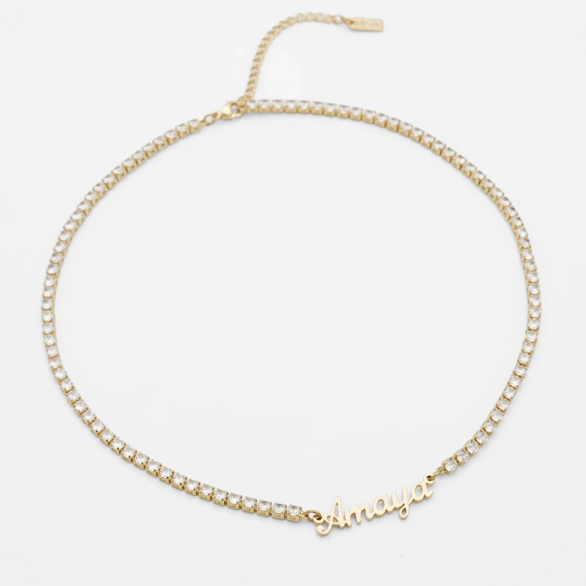 Miami Name Tennis Necklace - ISMI JEWELS