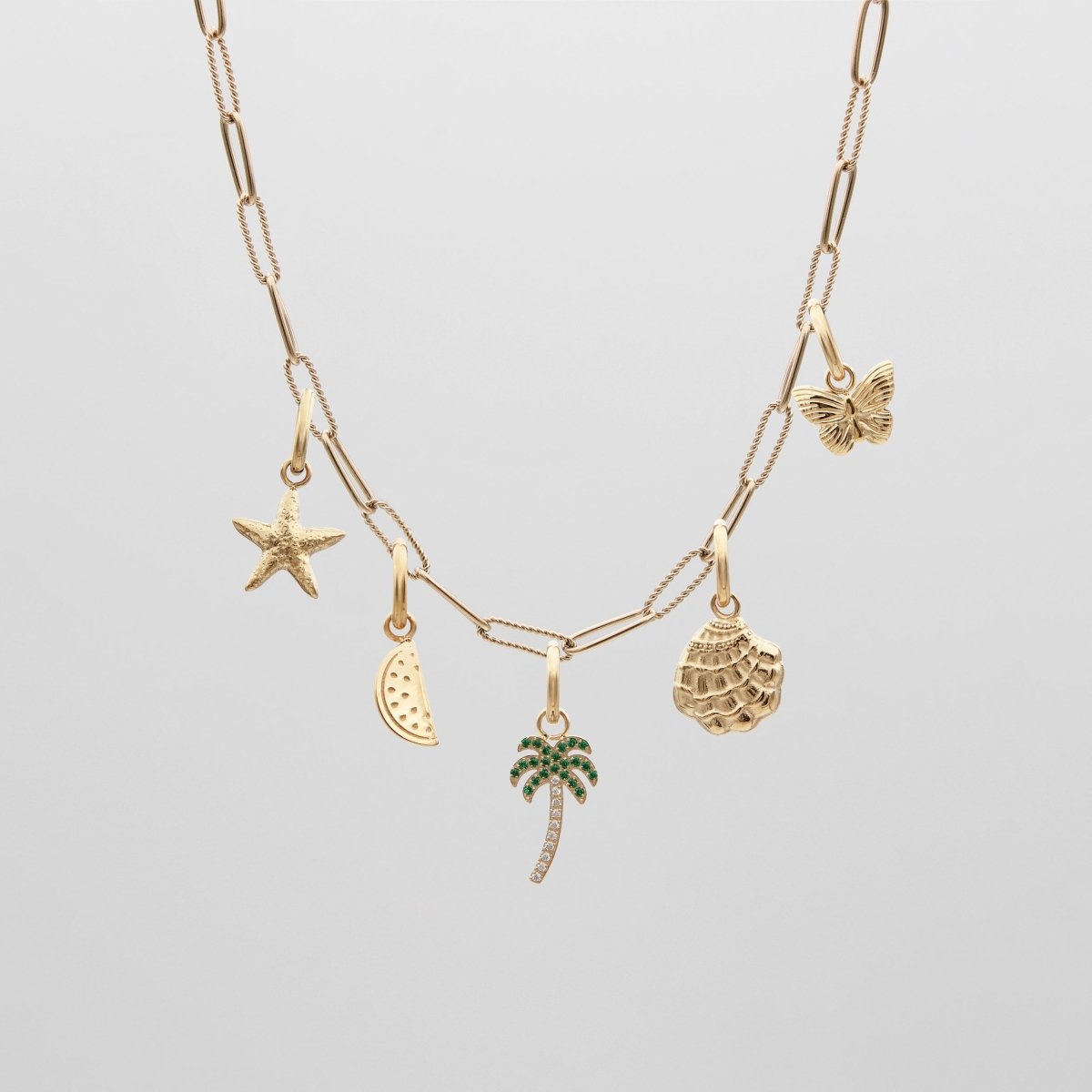 Personalized Initial Charm Necklace - ISMI JEWELS