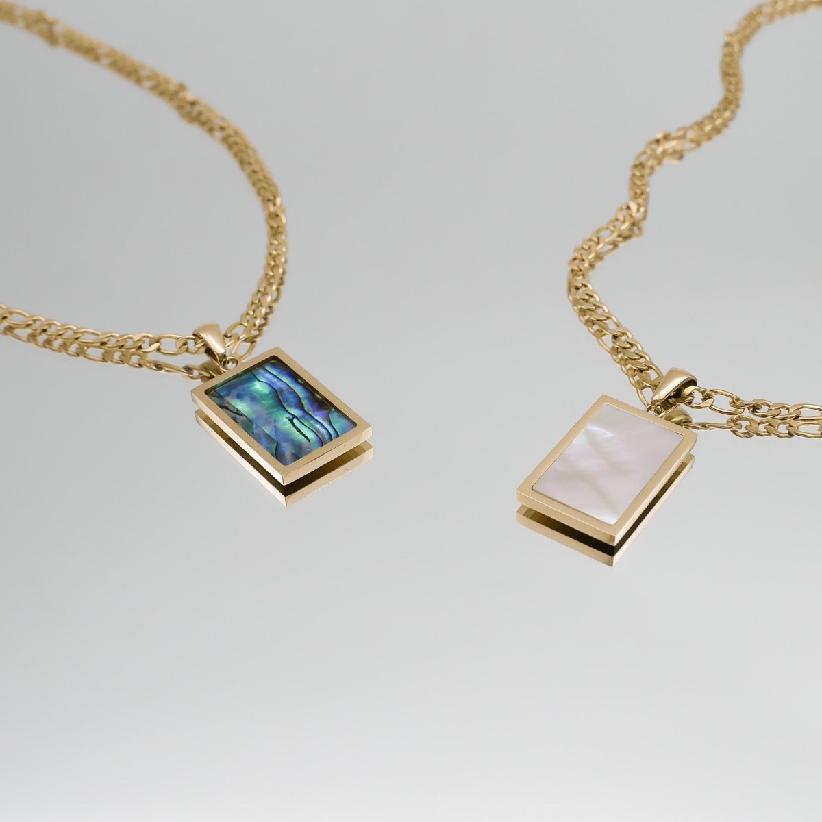 Saraya Abalone Tablet Necklace - ISMI JEWELS