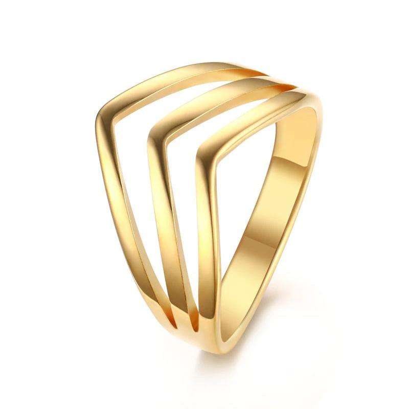 3 Strand Chevron Ring - ISMI JEWELS