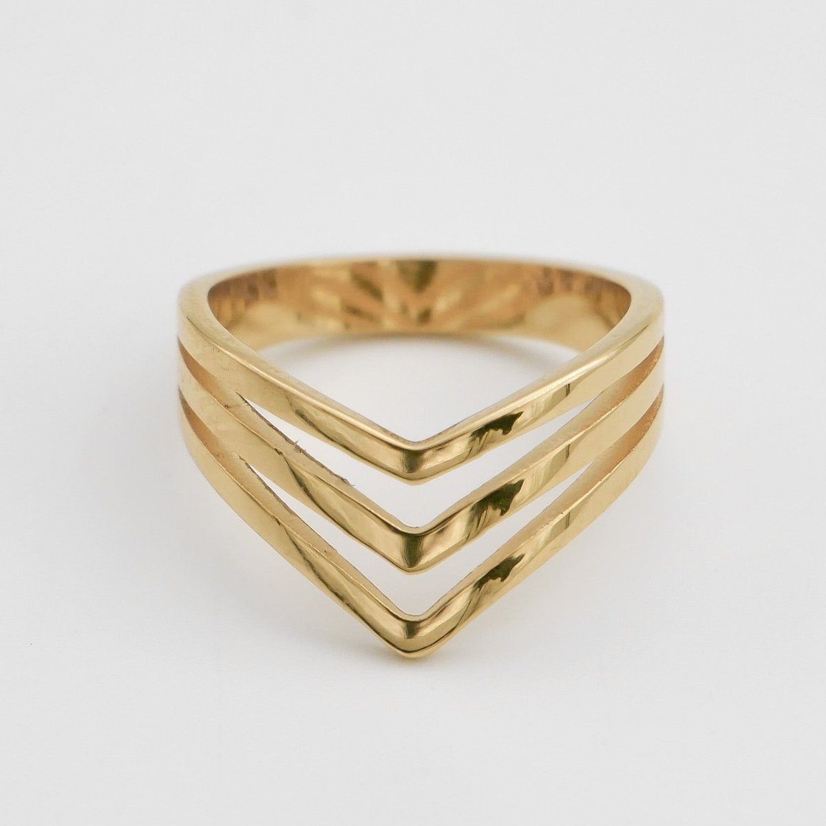 3 Strand Chevron Ring - ISMI JEWELS