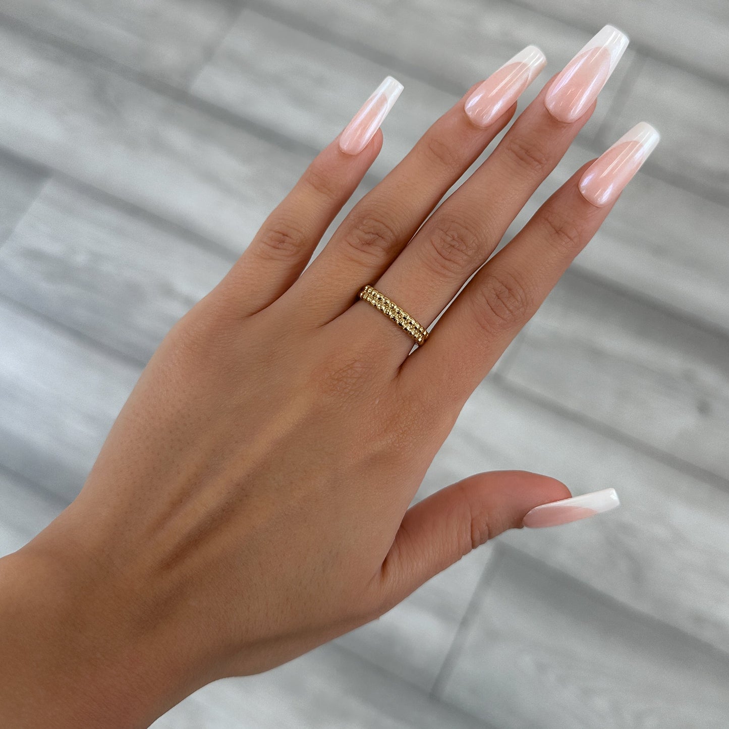 Aiza Beaded Band Ring