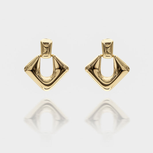Anika Link Drop Earrings - Image 1 - ISMI JEWELS