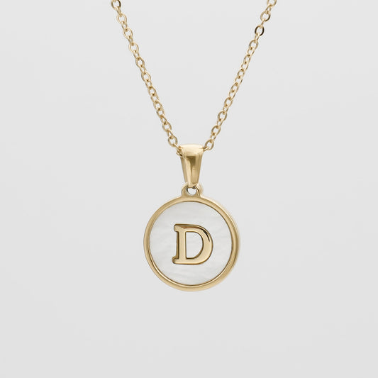 Ava Opal Initial Necklace - Image 1 - ISMI JEWELS