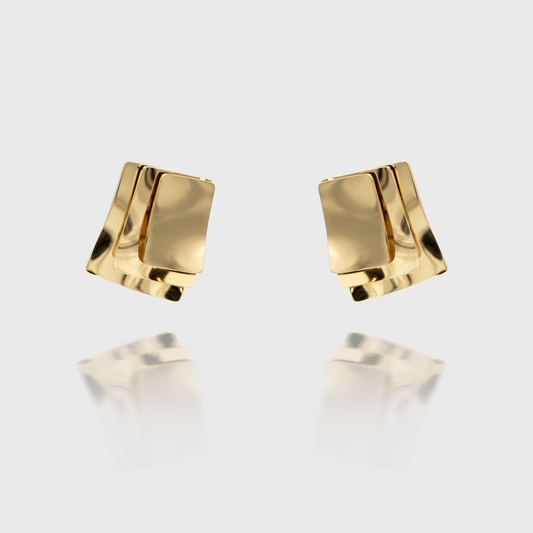 Arya Stacked Earrings - Image 1 - ISMI JEWELS