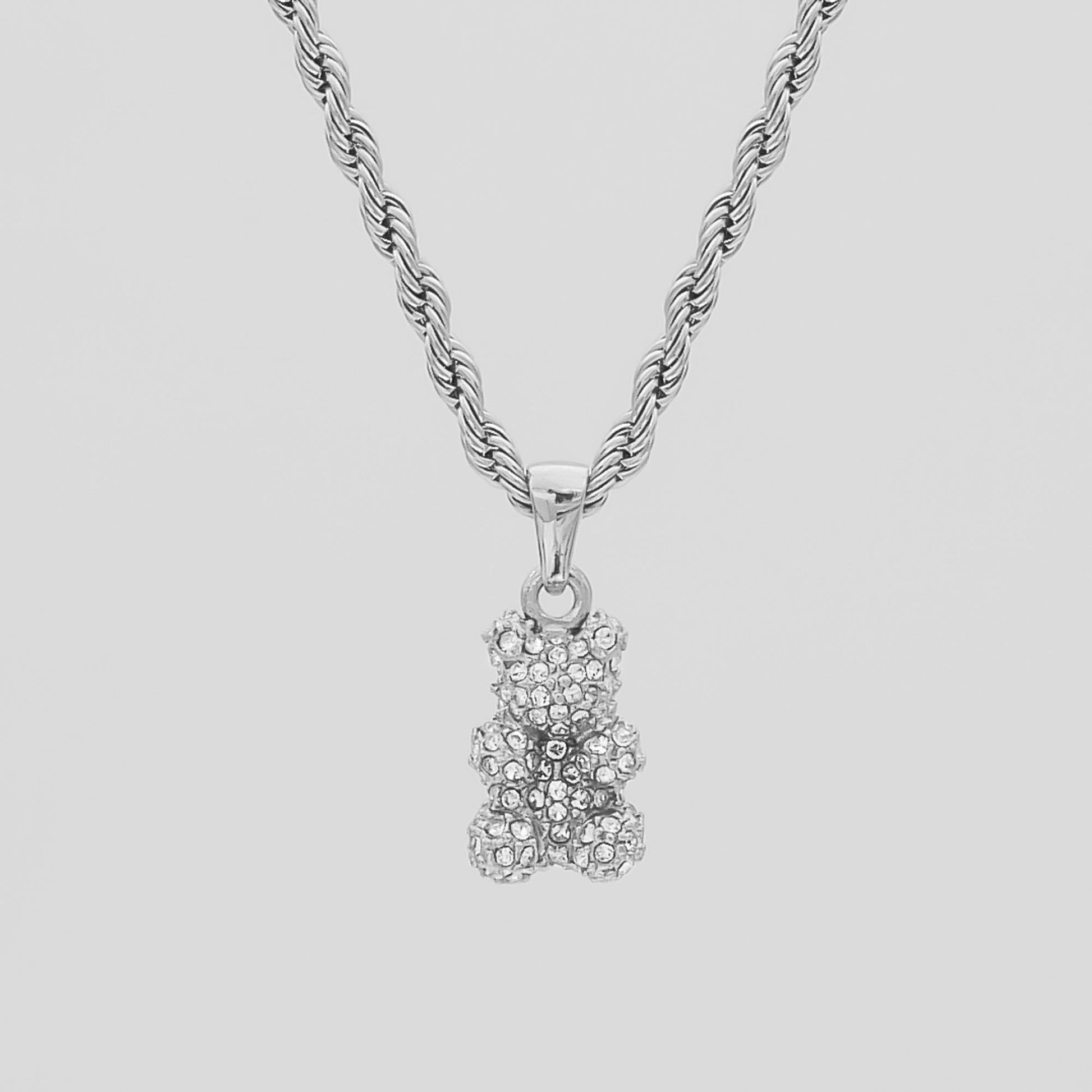 Beau Bear Pave Necklace - Image 3 - ISMI JEWELS