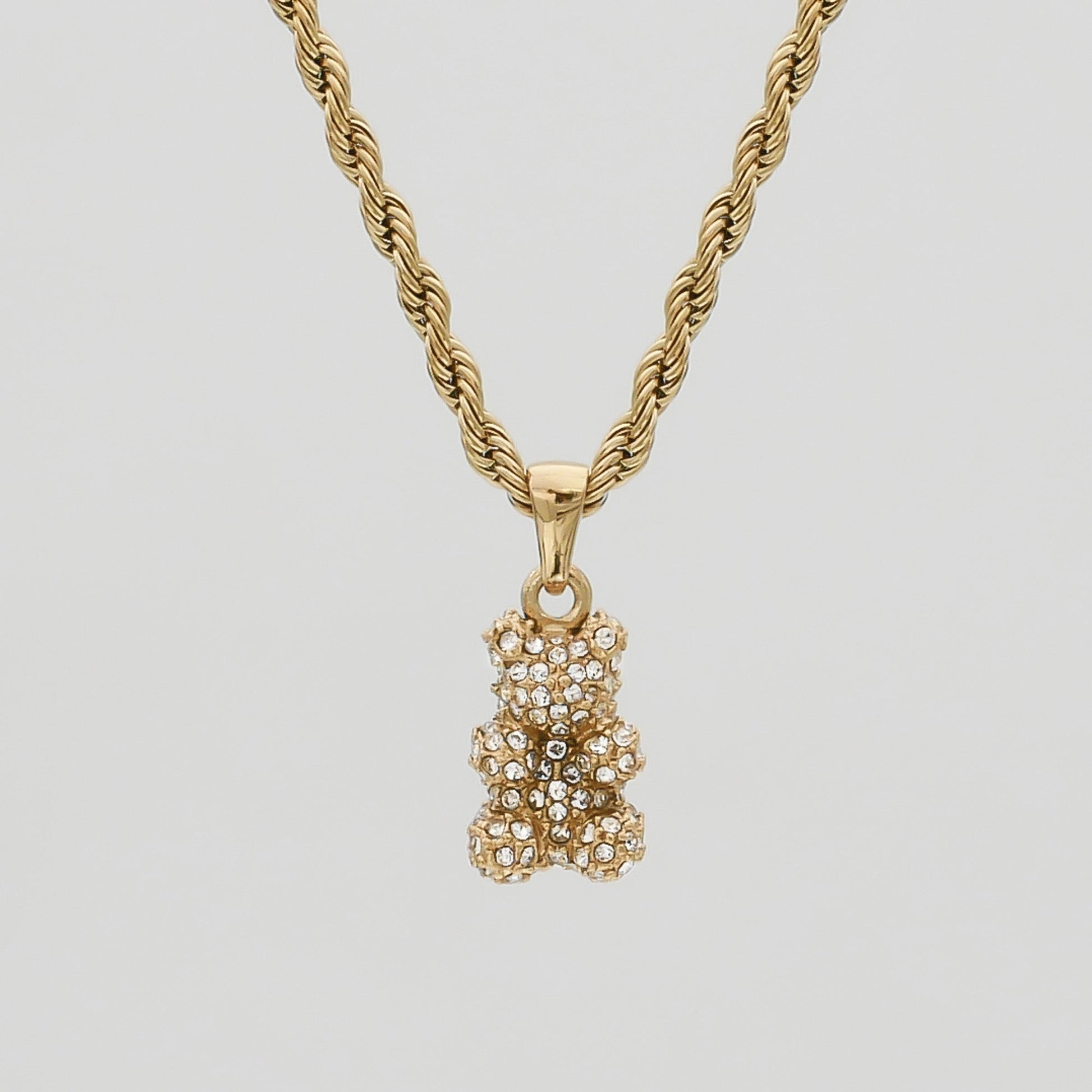 Beau Bear Pave Necklace - Image 1 - ISMI JEWELS