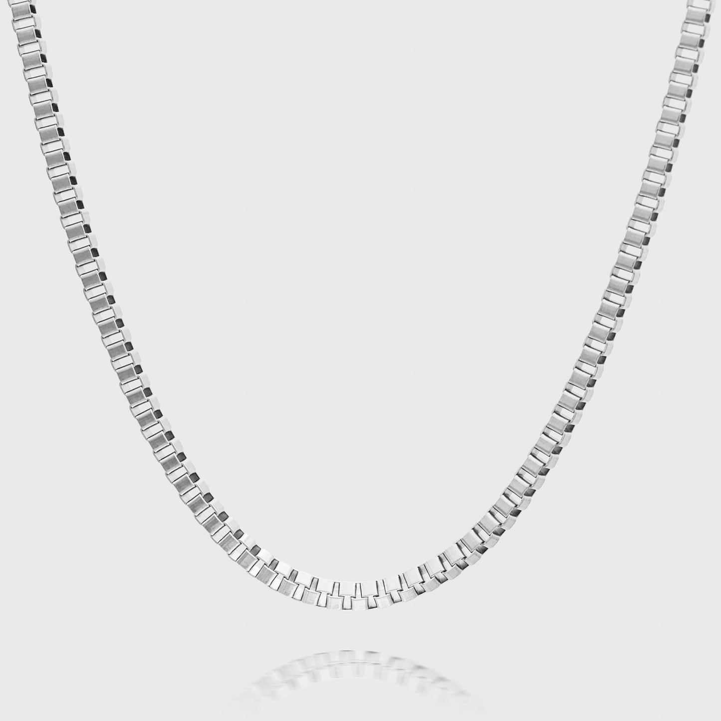 Box Chain Necklace | Silver - Image 2 - ISMI JEWELS