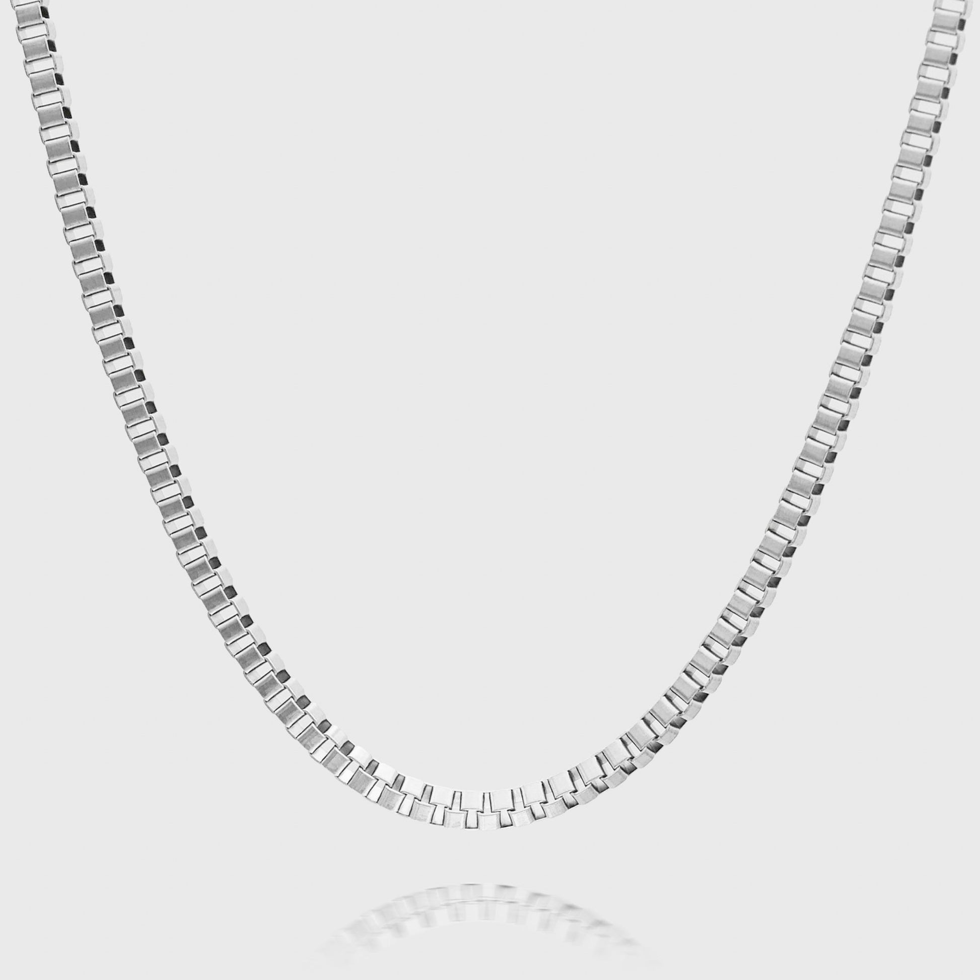 Box Chain Necklace | Silver - Image 2 - ISMI JEWELS