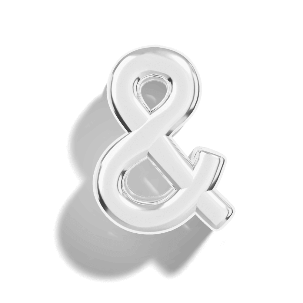 Silver Bubble Letter Charms - Image 30 - ISMI JEWELS
