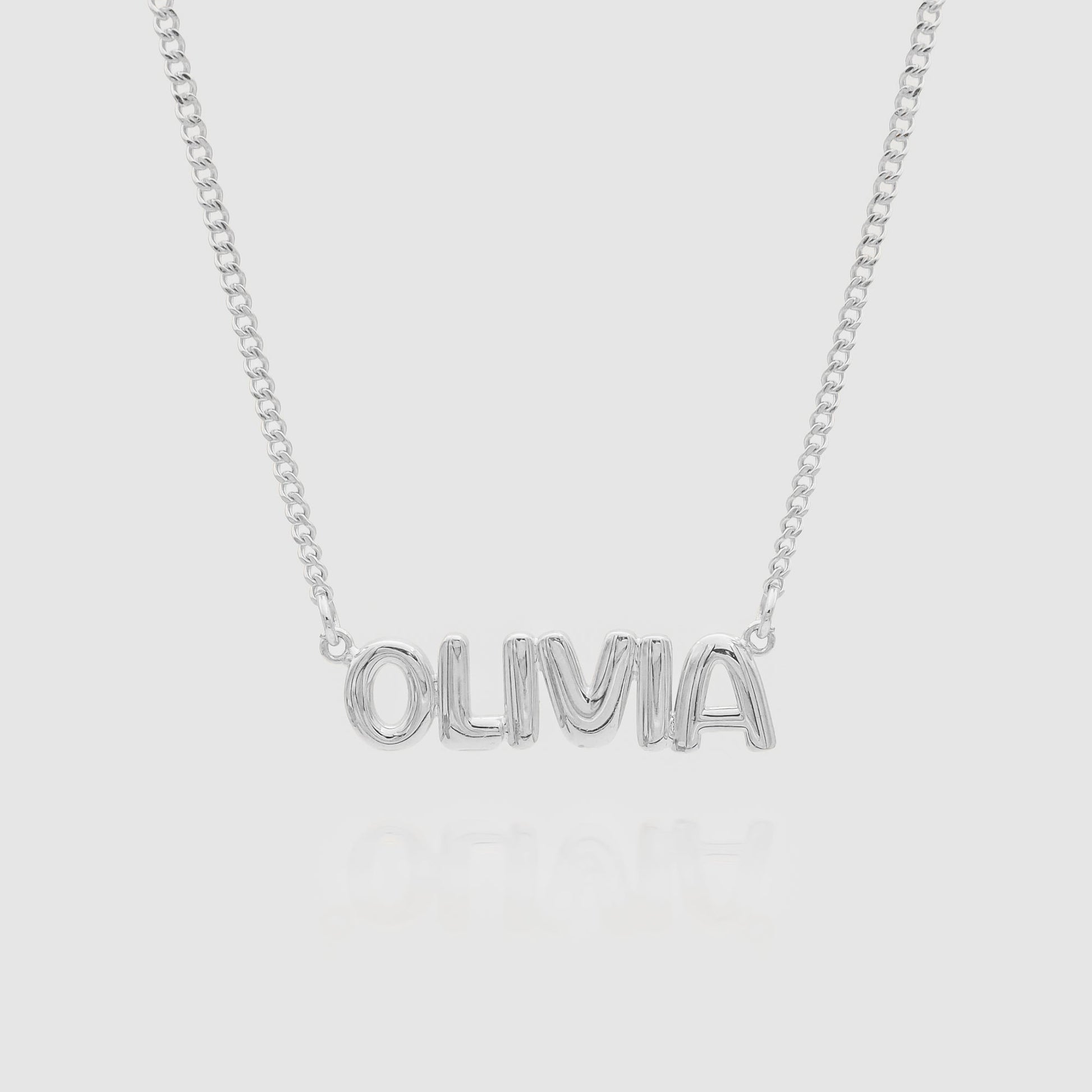 Bubble Custom Name Necklace - Image 6 - ISMI JEWELS