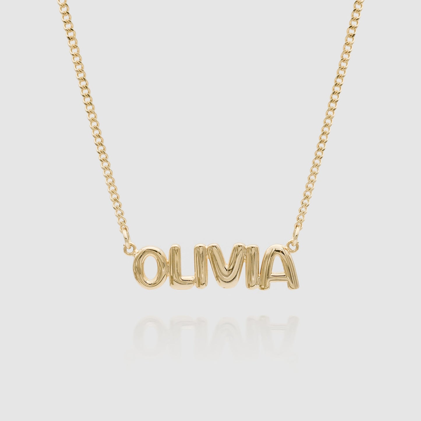 Bubble Custom Name Necklace - Image 1 - ISMI JEWELS