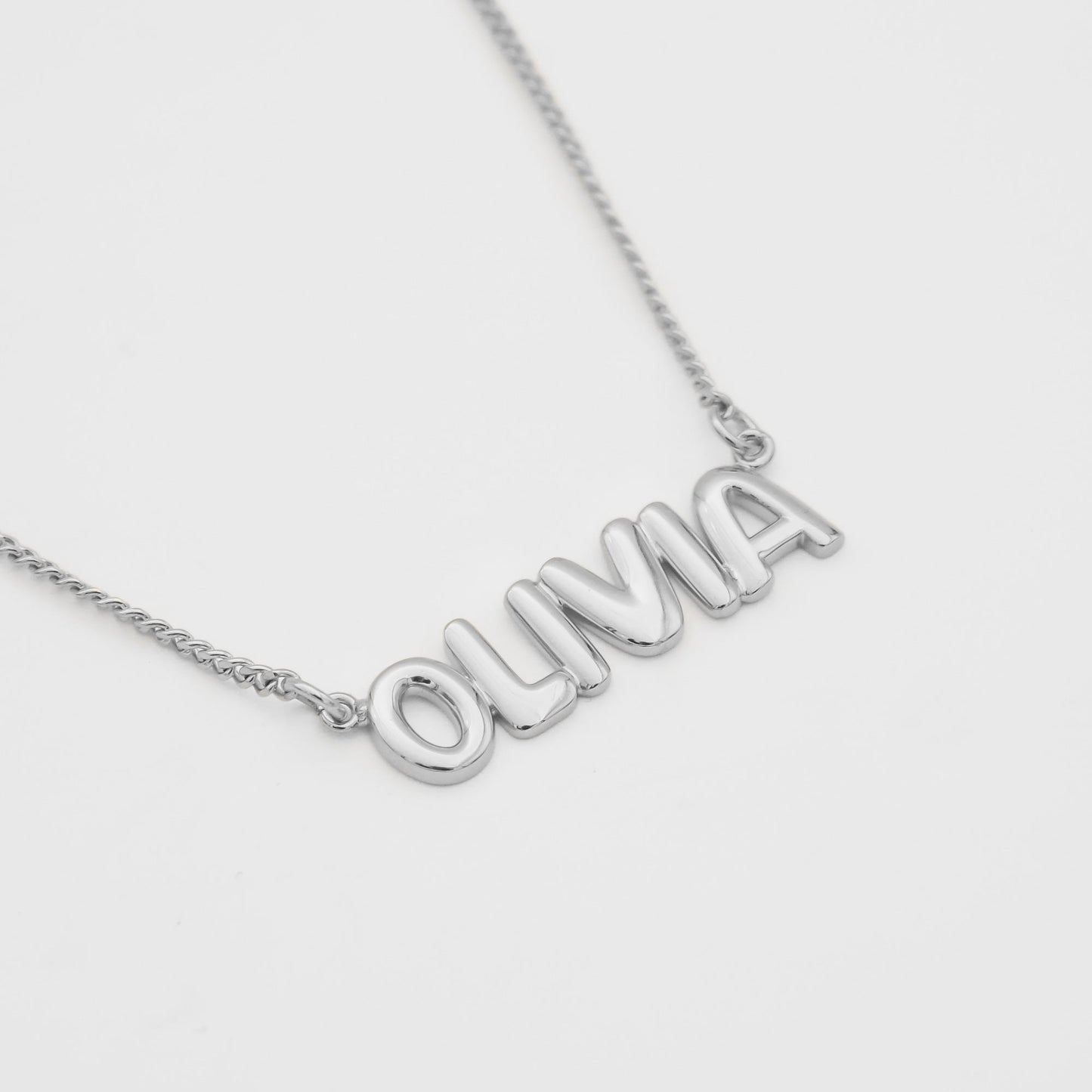 Bubble Custom Name Necklace - Image 3 - ISMI JEWELS