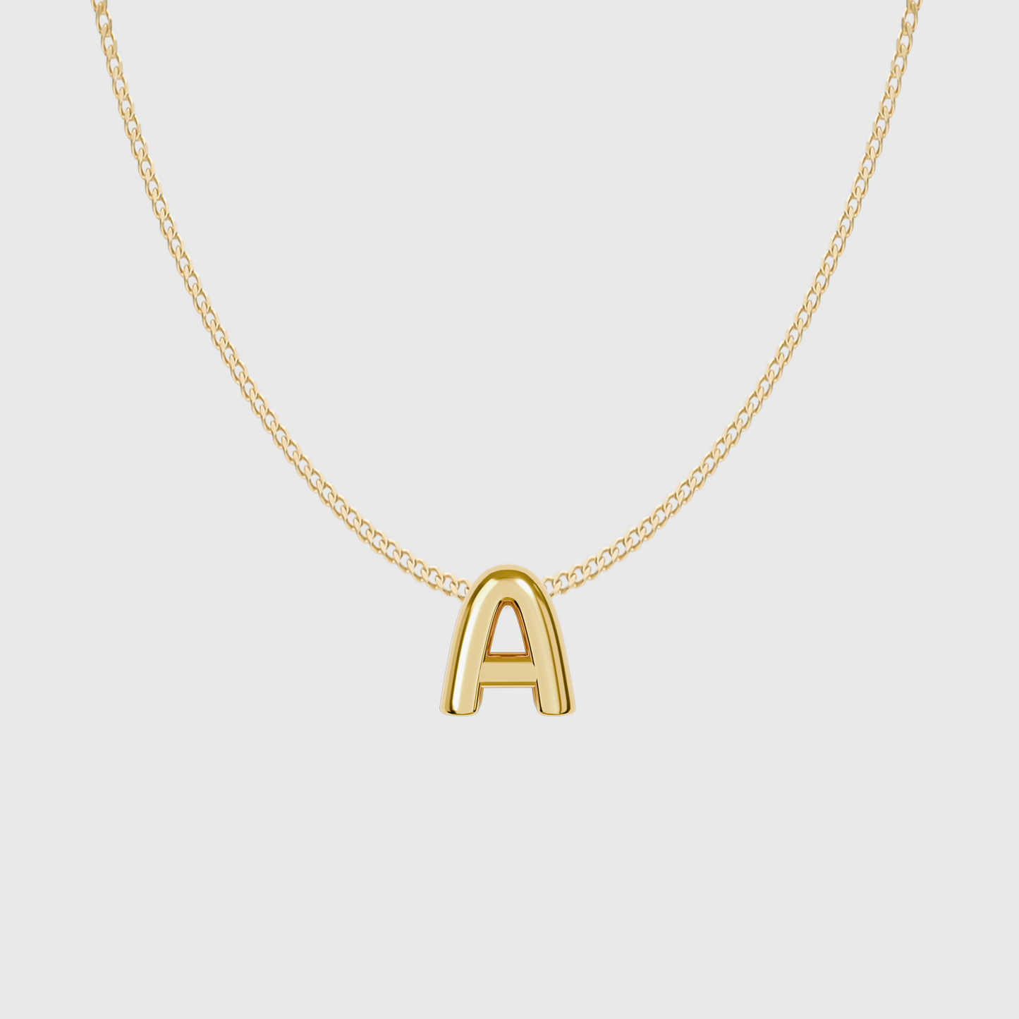 Micro Bubble Initial Necklace - Image 1 - ISMI JEWELS
