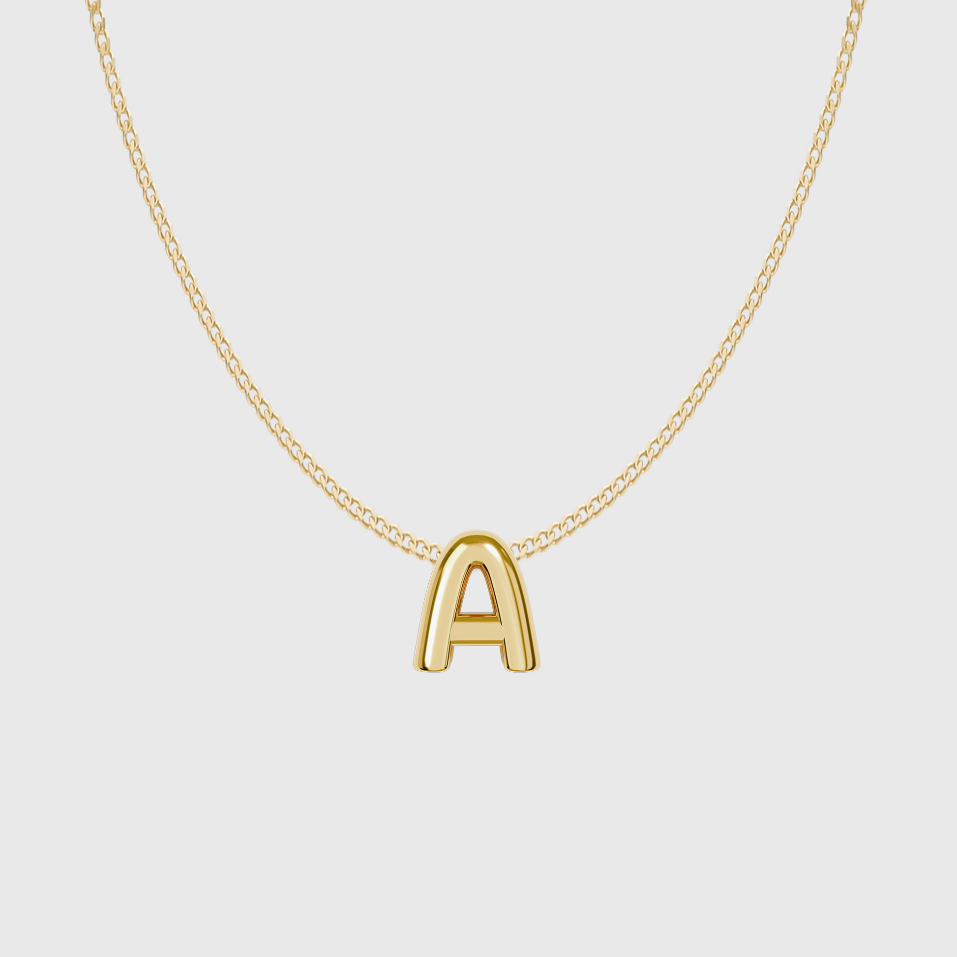 Micro Bubble Initial Necklace - Image 1 - ISMI JEWELS