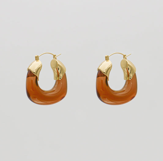 Celine Amber Earrings - Image 1 - ISMI JEWELS
