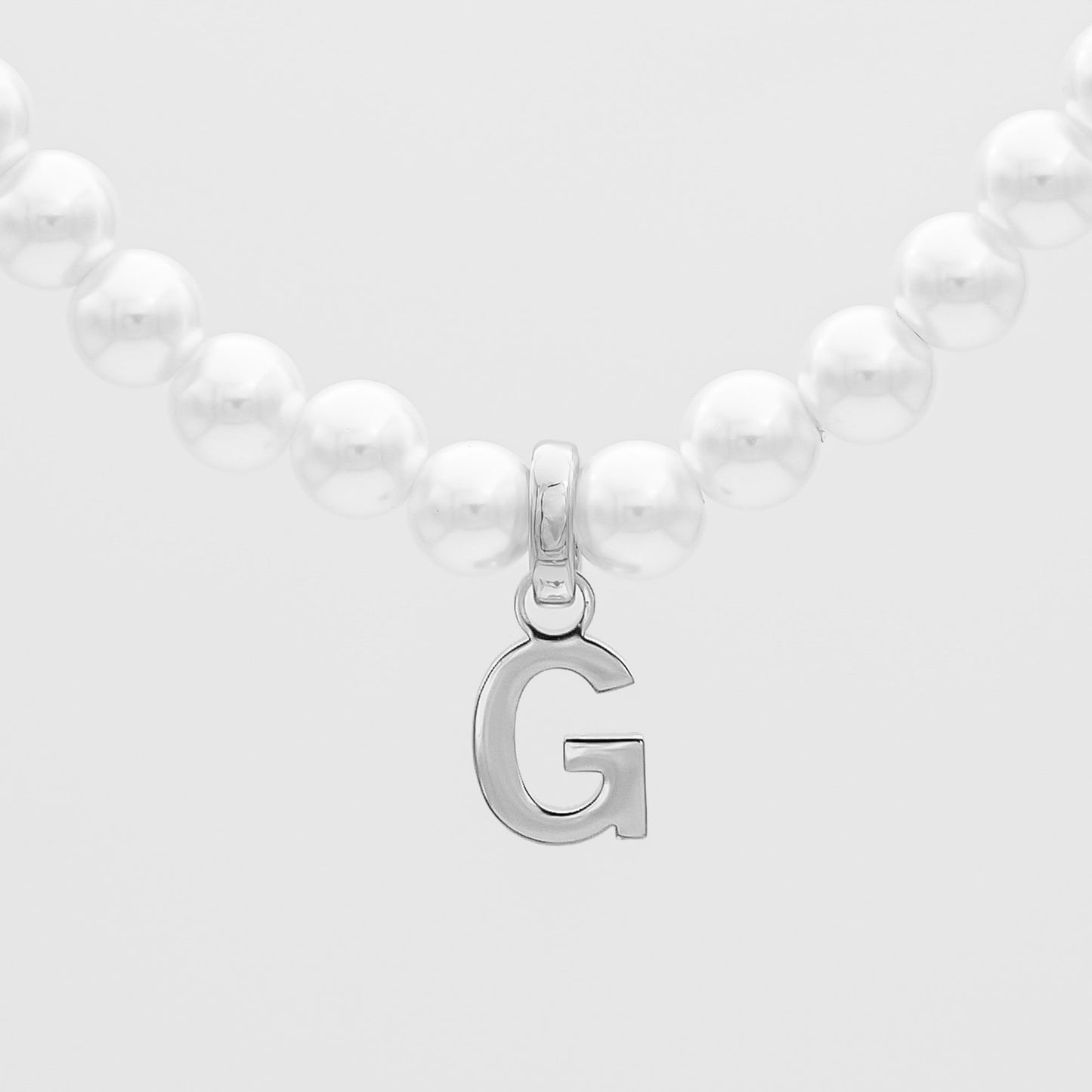 Classic Pearl Initial Necklace