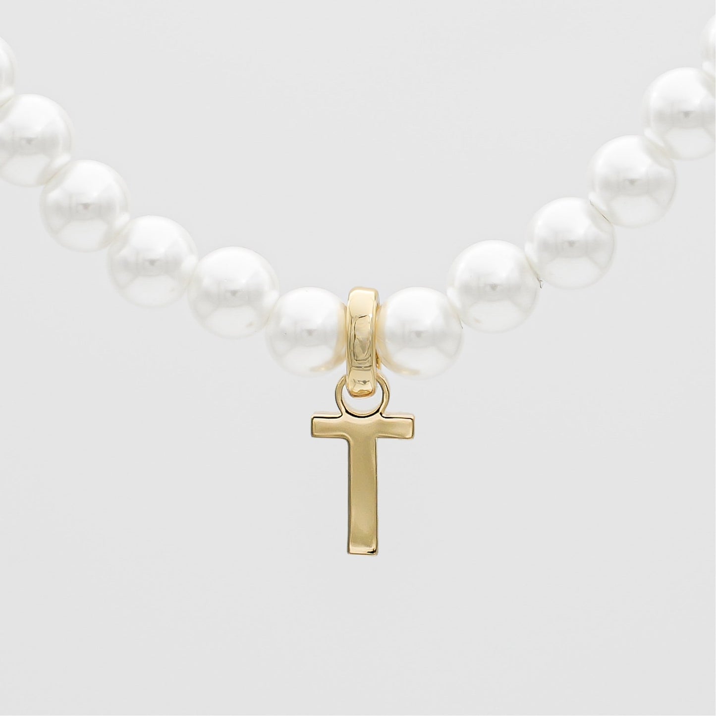 Classic Pearl Initial Necklace