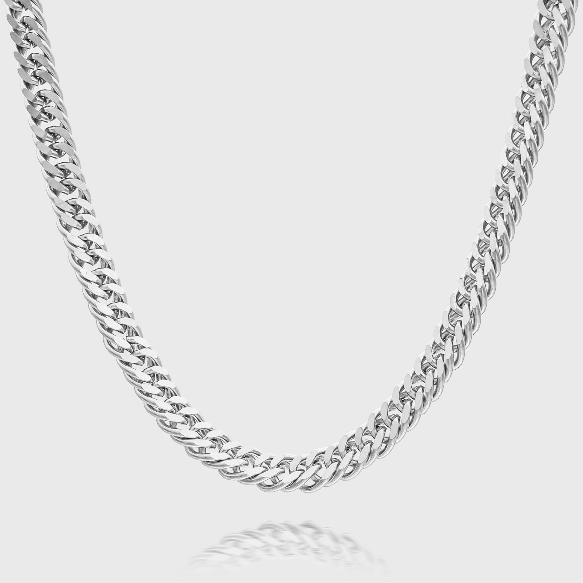 Double Link Curb Chain | Silver - Image 2 - ISMI JEWELS
