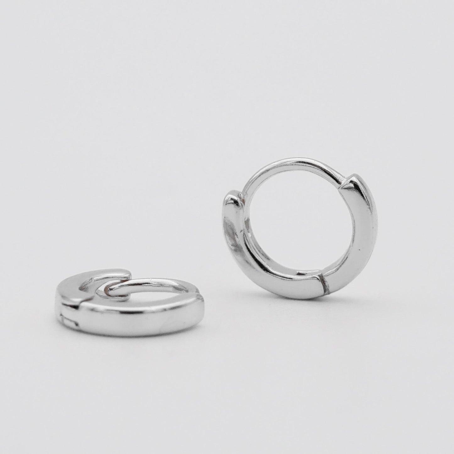Elle Silver Filled Huggie Earrings - Image 2 - ISMI JEWELS