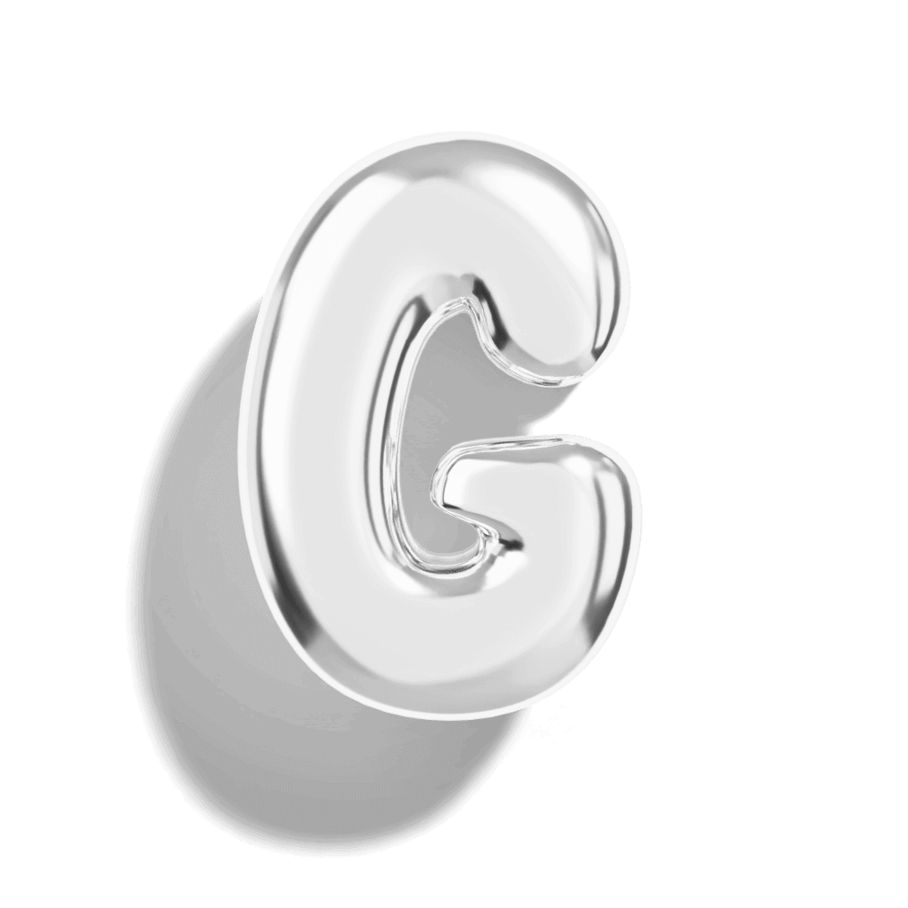 Silver Bubble Letter Charms - Image 9 - ISMI JEWELS