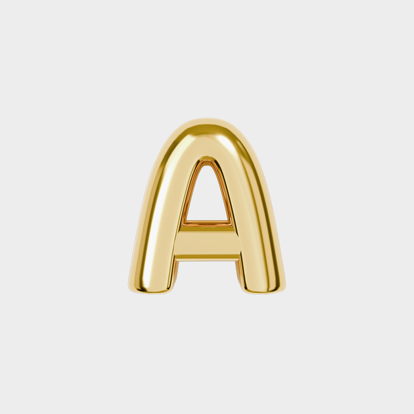 Gold Bubble Letter Charms - Image 1 - ISMI JEWELS