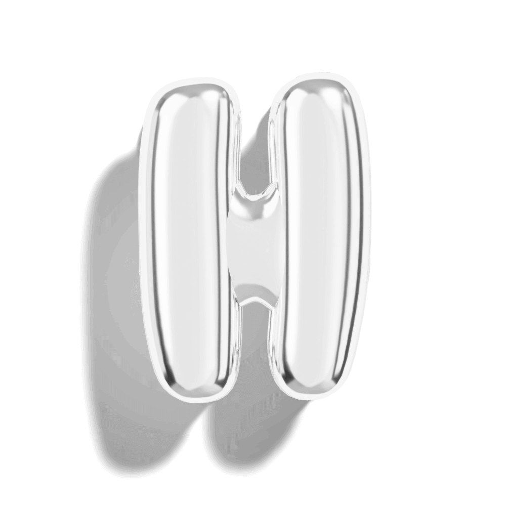 Silver Bubble Letter Charms - Image 10 - ISMI JEWELS
