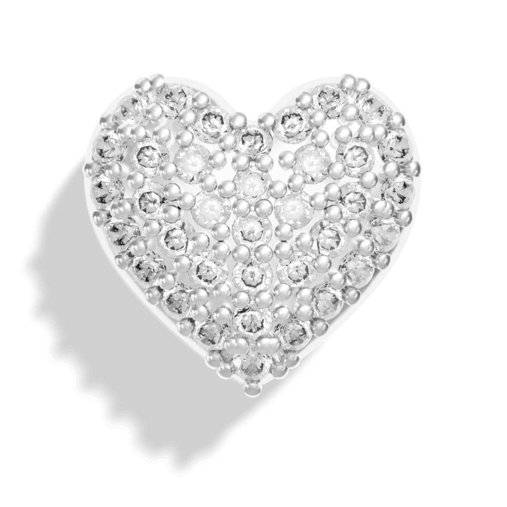 Silver Pave Bubble Letter Charms - Image 29 - ISMI JEWELS