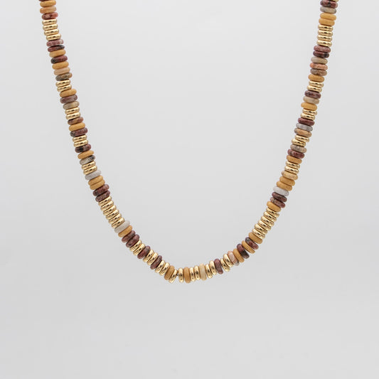 Harmony Natural Stone Beaded Necklace - Image 1 - ISMI JEWELS