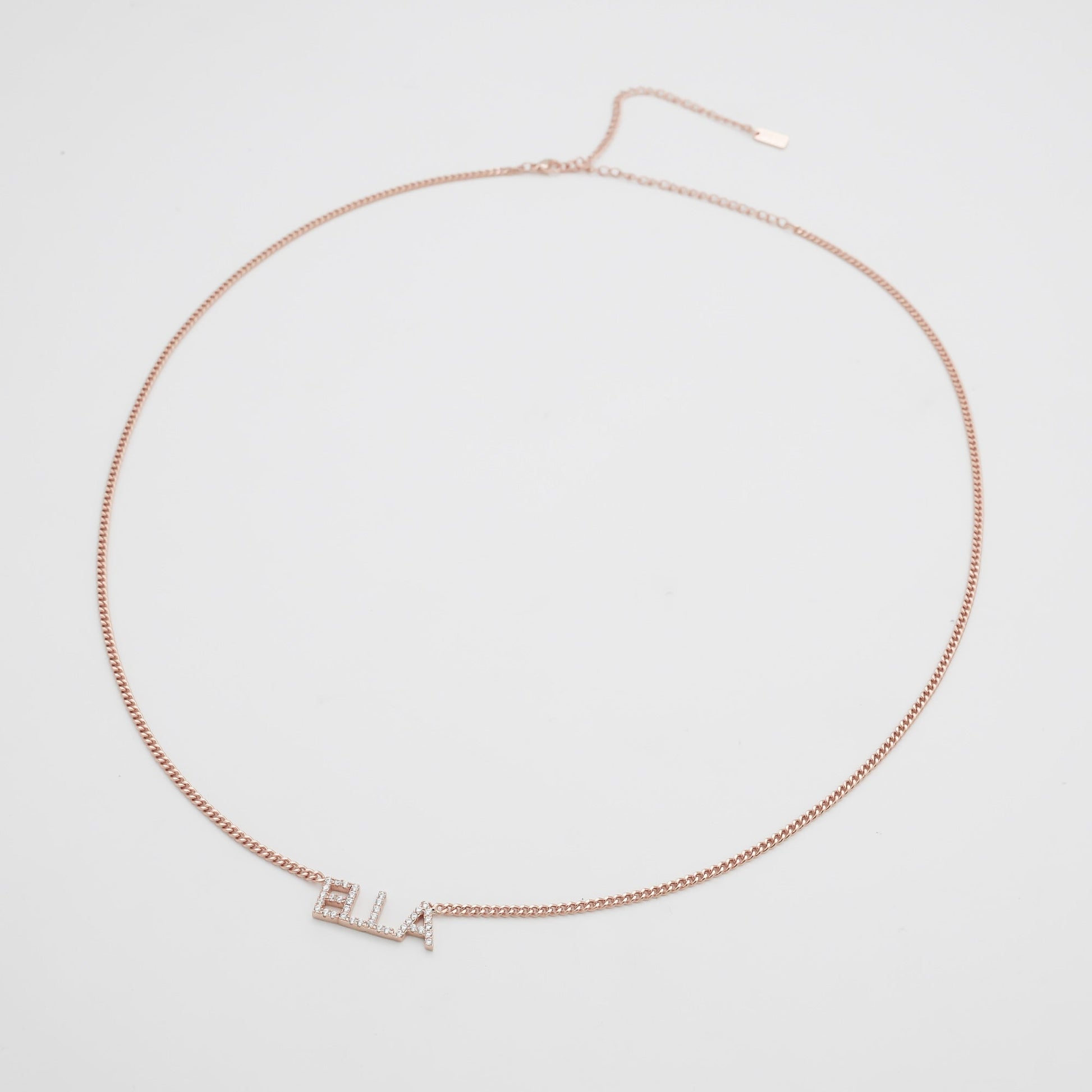 Olympia Pave Name Belly Chain - Image 10 - ISMI JEWELS