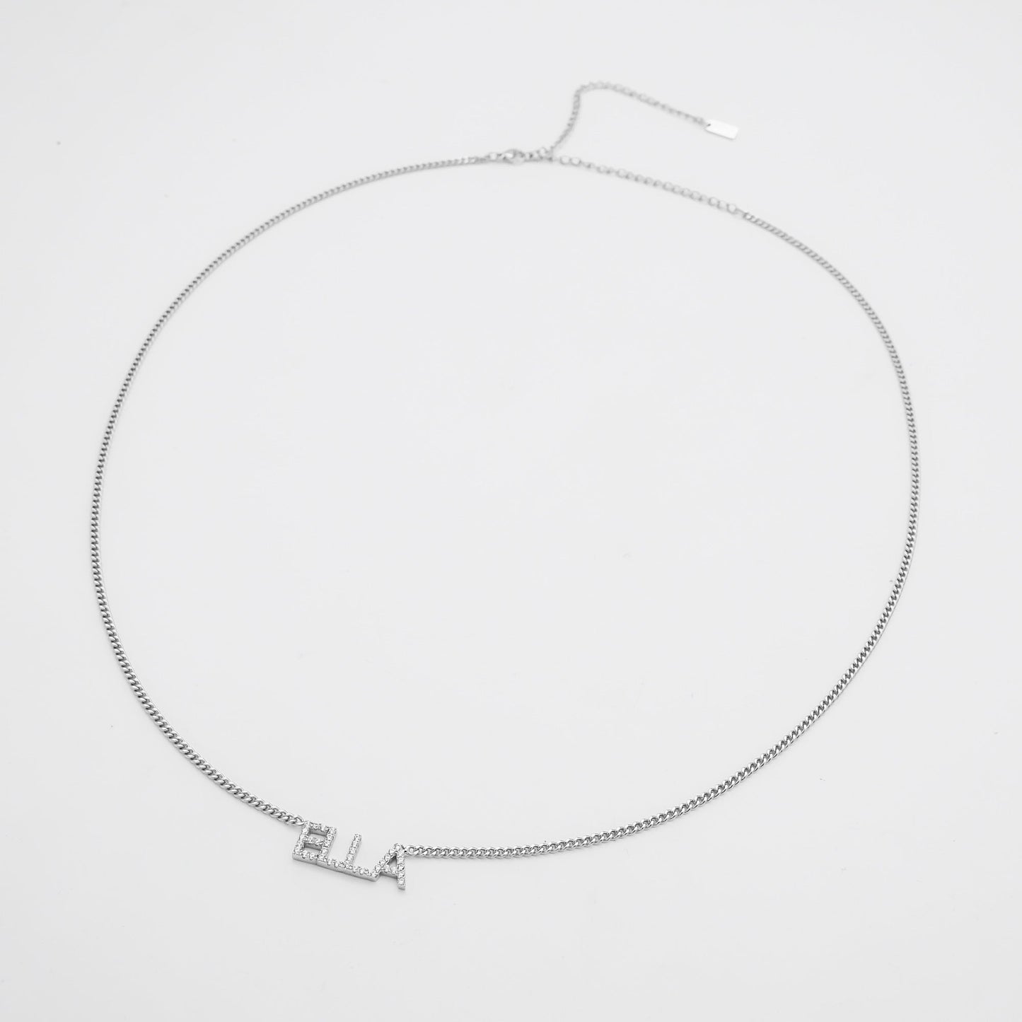 Olympia Pave Name Belly Chain - Image 11 - ISMI JEWELS