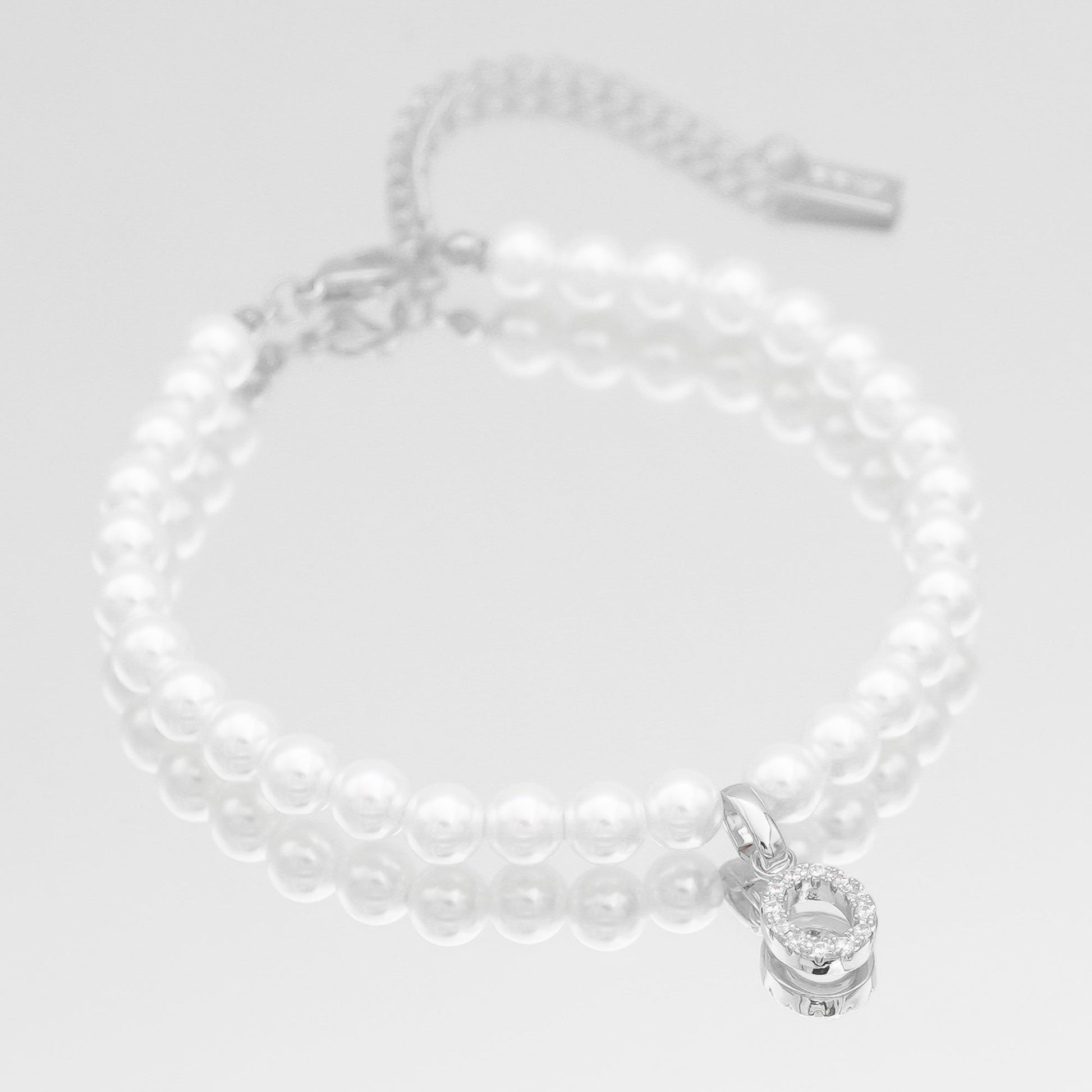Pave Pearl Initial Bracelet - Image 29 - ISMI JEWELS