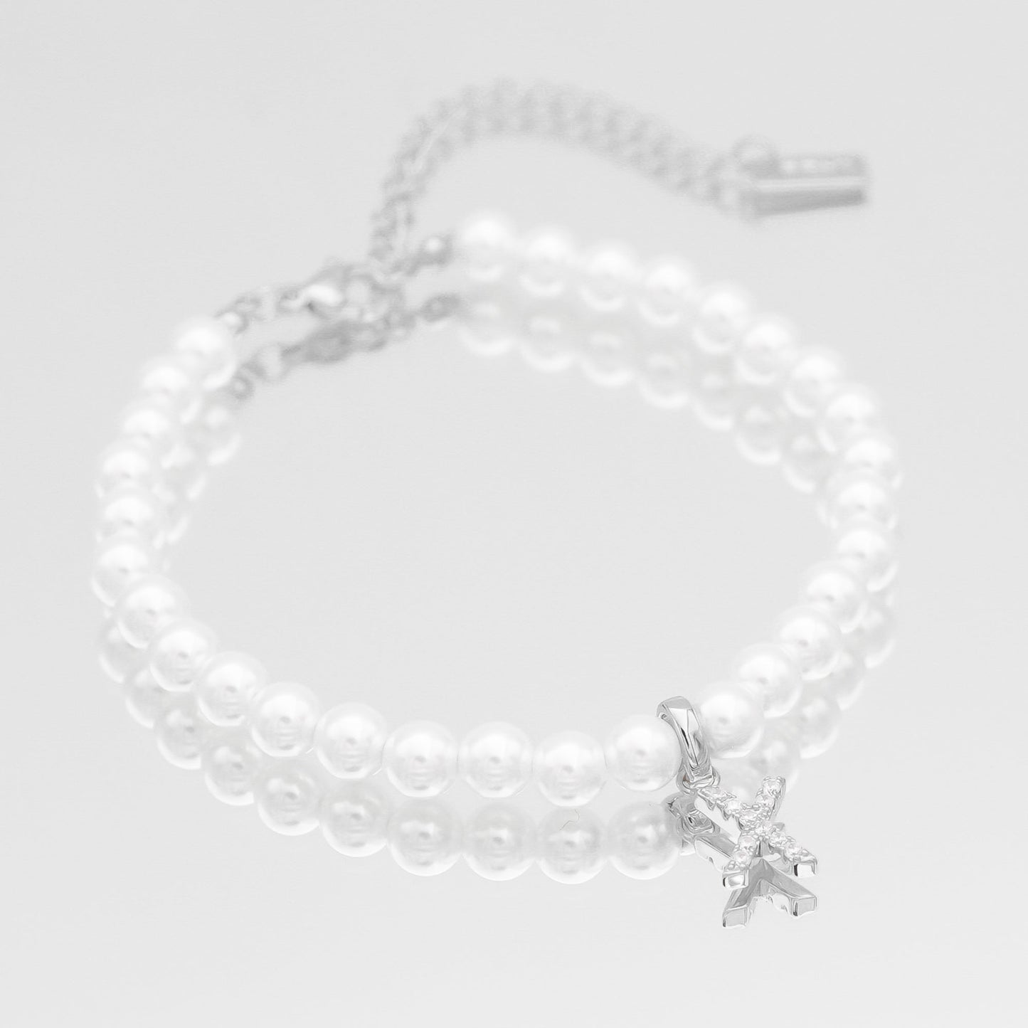 Pave Pearl Initial Bracelet - Image 47 - ISMI JEWELS