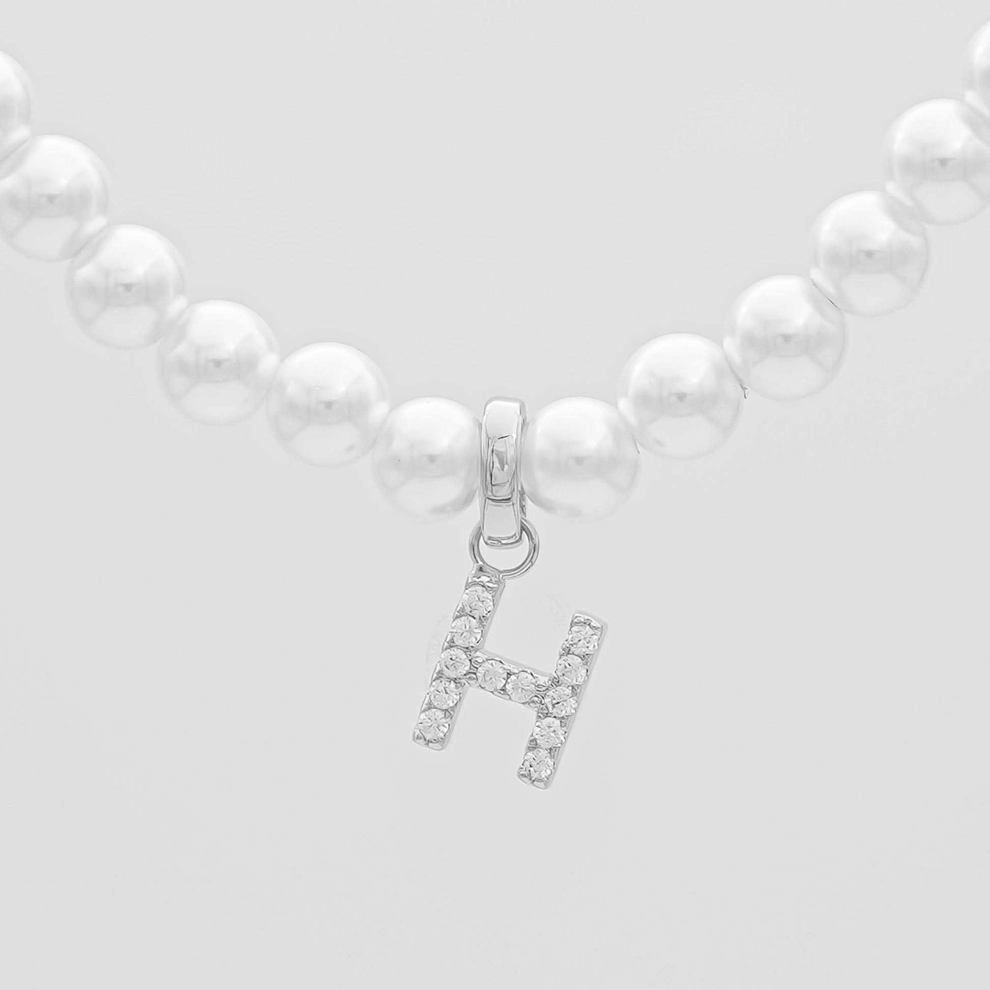 Pave Pearl Initial Necklace - Image 22 - ISMI JEWELS