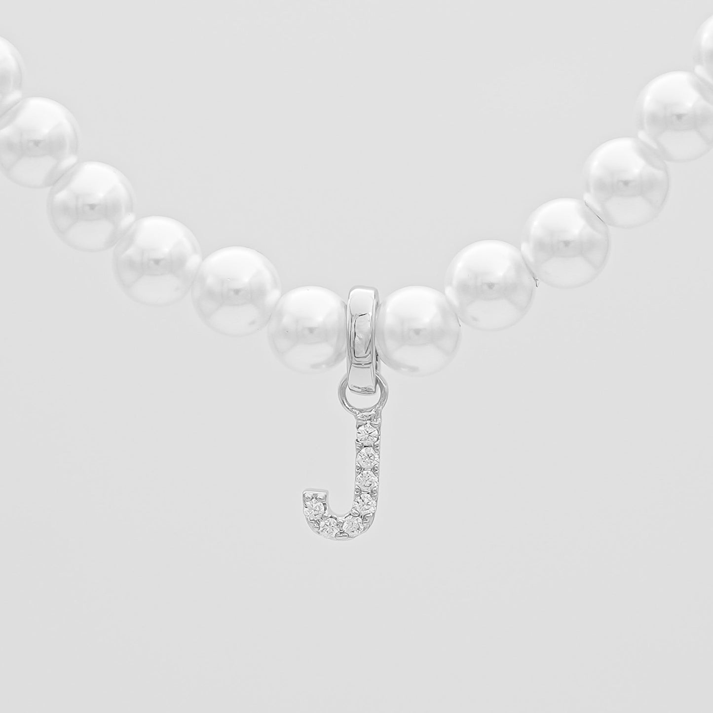 Pave Pearl Initial Necklace - Image 18 - ISMI JEWELS